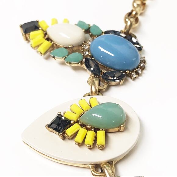 J. Crew Lucite Cluster Teardrop Statement Necklace - Picture 6 of 8